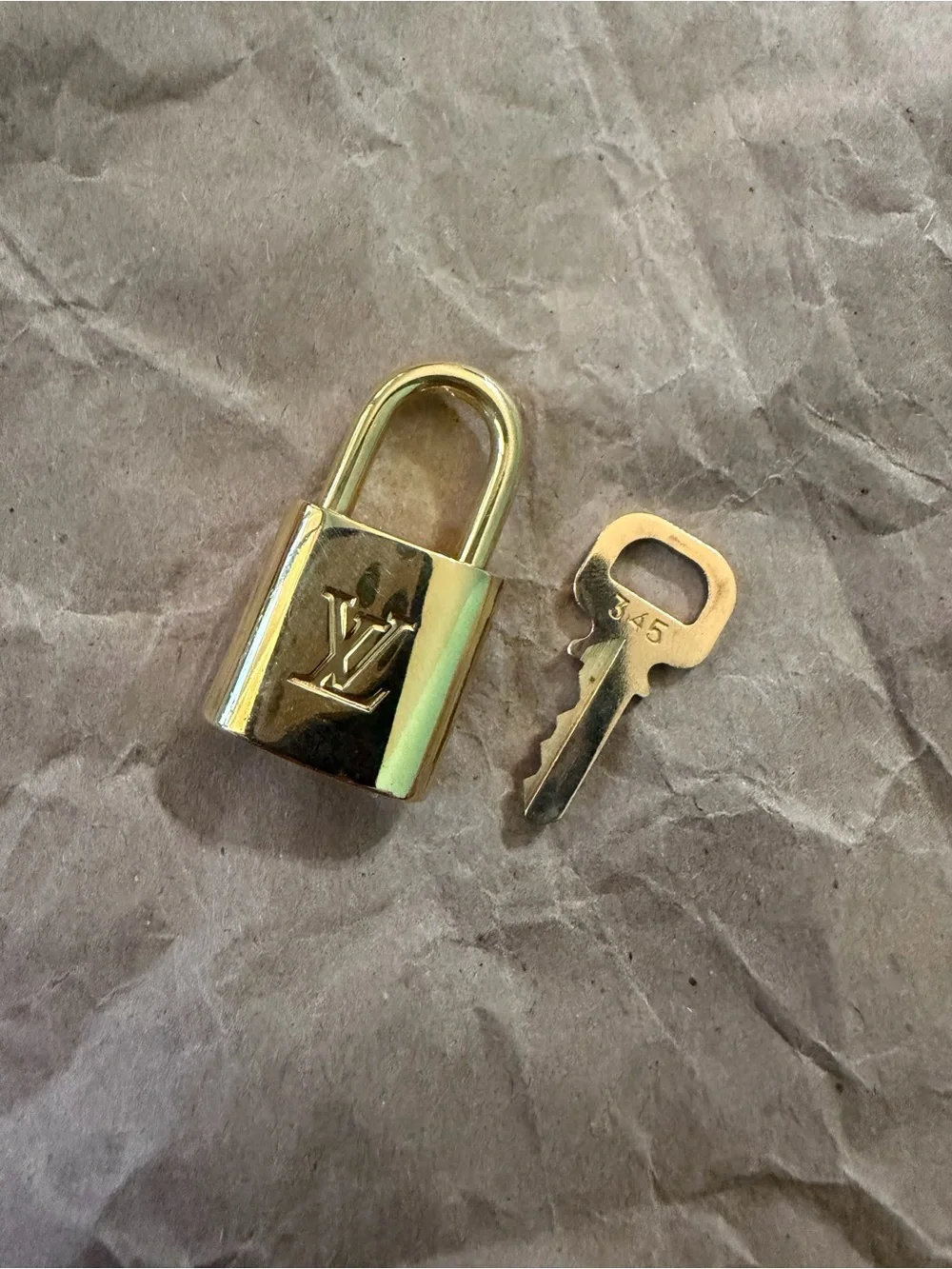 Louis Vuitton Gold-tone Padlock with Key
